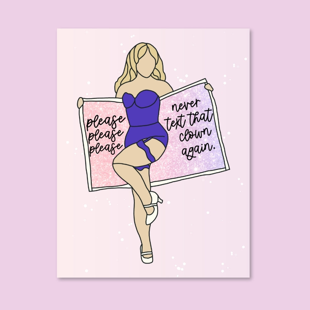 Sabrina Carpenter Breakup Card