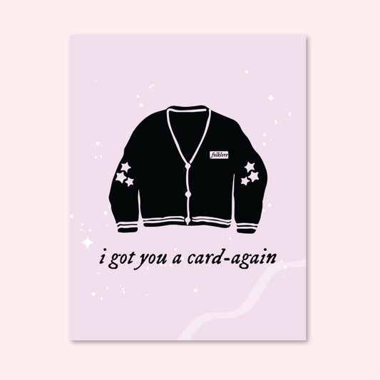 Folklore Cardigan Birthday Card