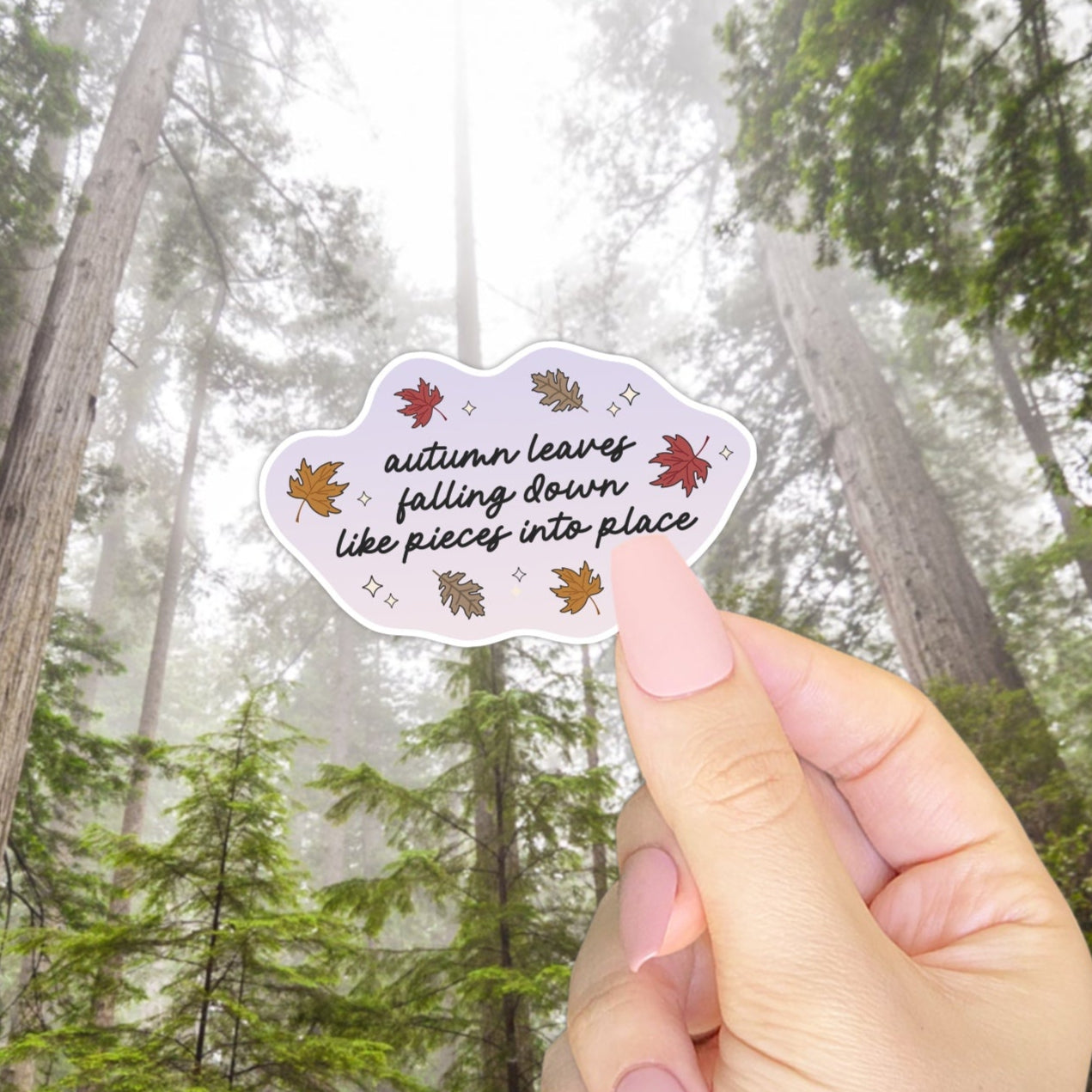 Autumn Leaves Falling Sticker