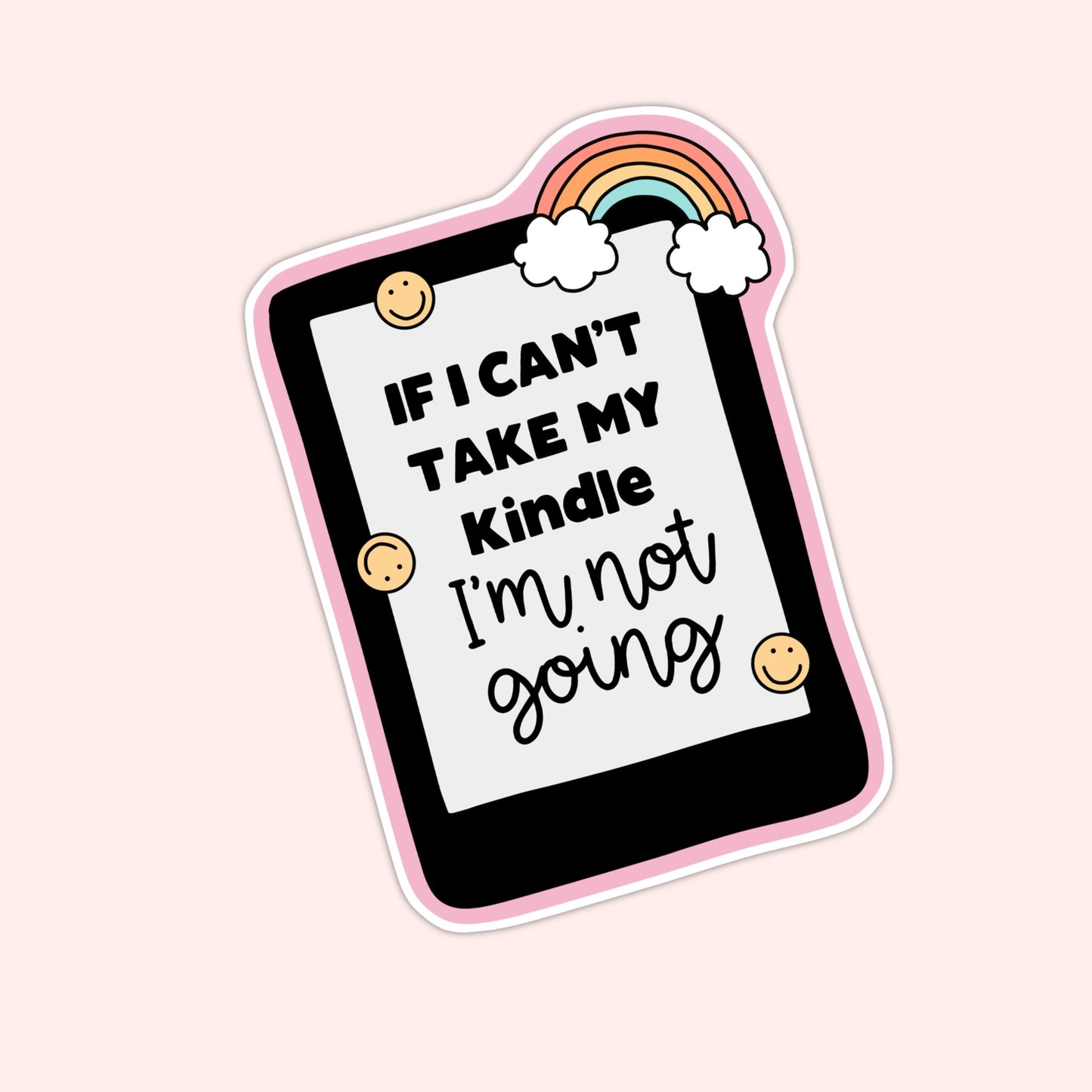 Kindle Addict Vinyl Sticker