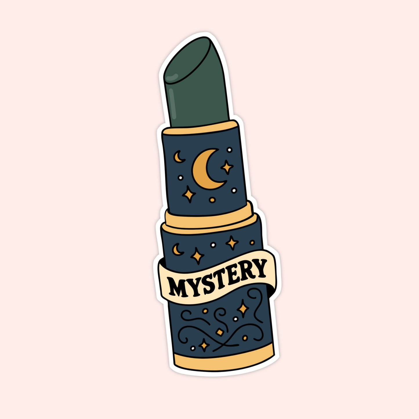 Book Genre Lipstick Sticker