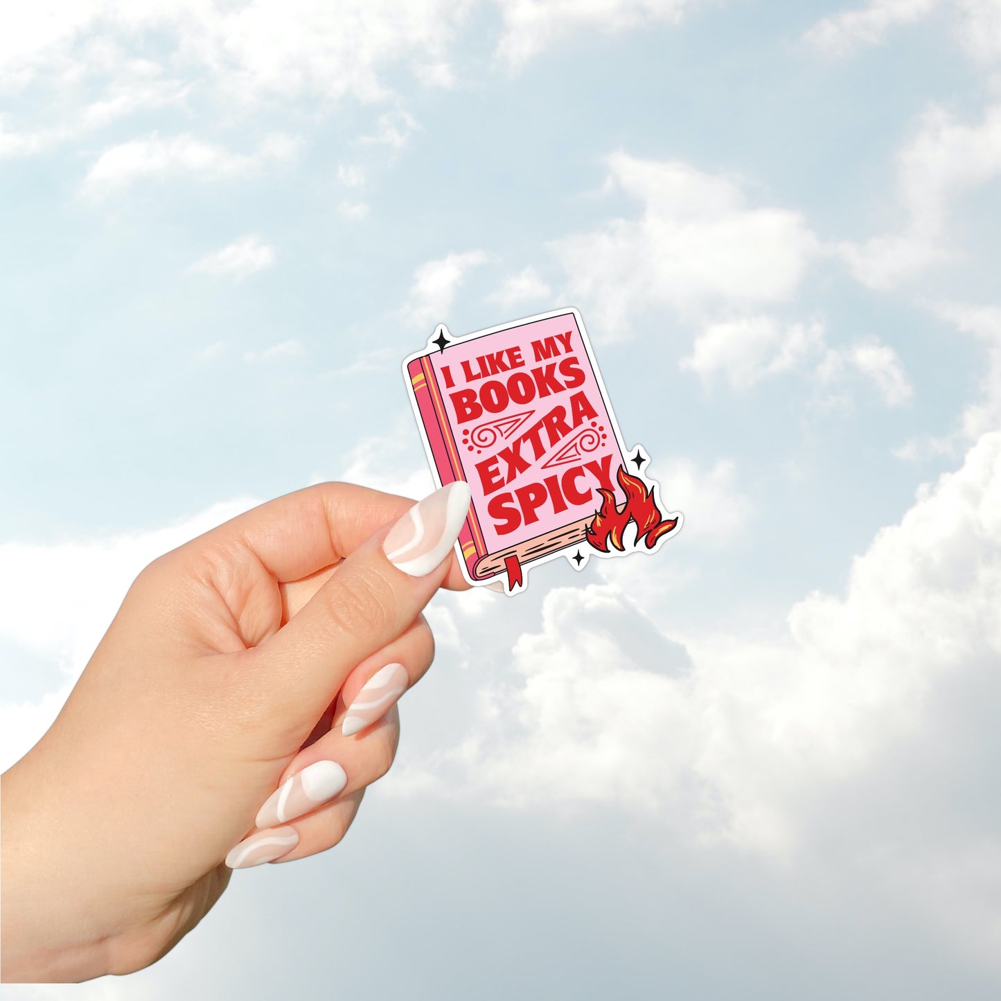 Extra Spicy Books Vinyl Sticker