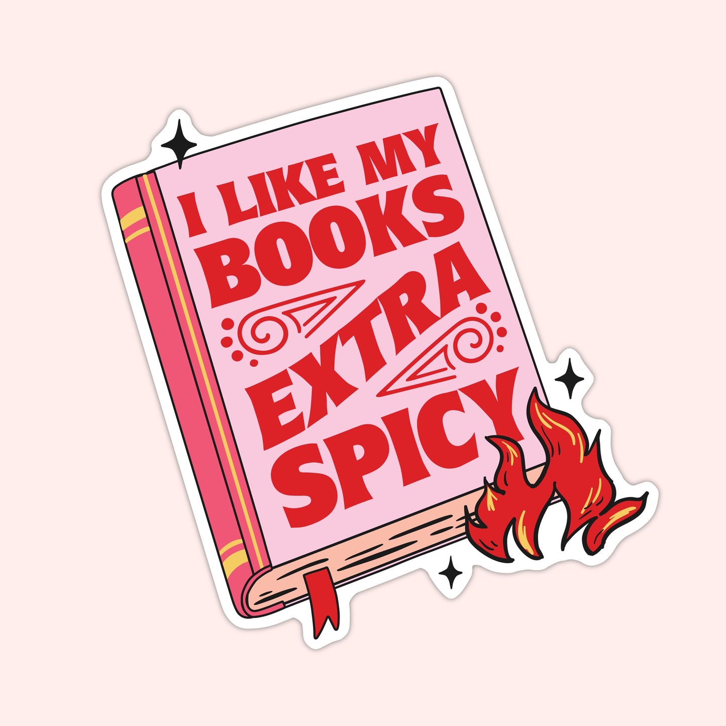 Extra Spicy Books Vinyl Sticker