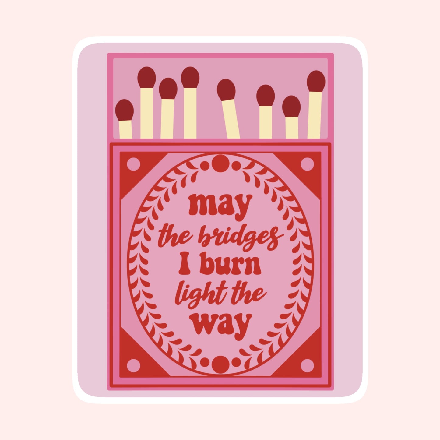 Burning Bridges Art Print 🔥🌉