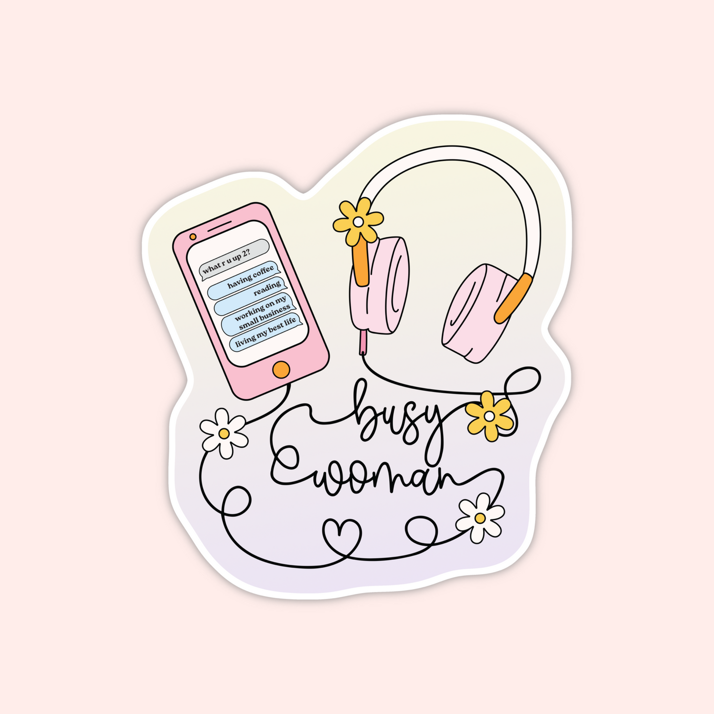 Busy Woman Sticker