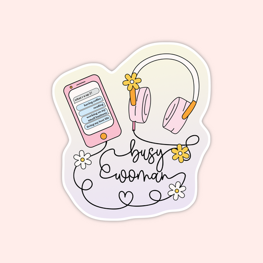 Busy Woman Sticker