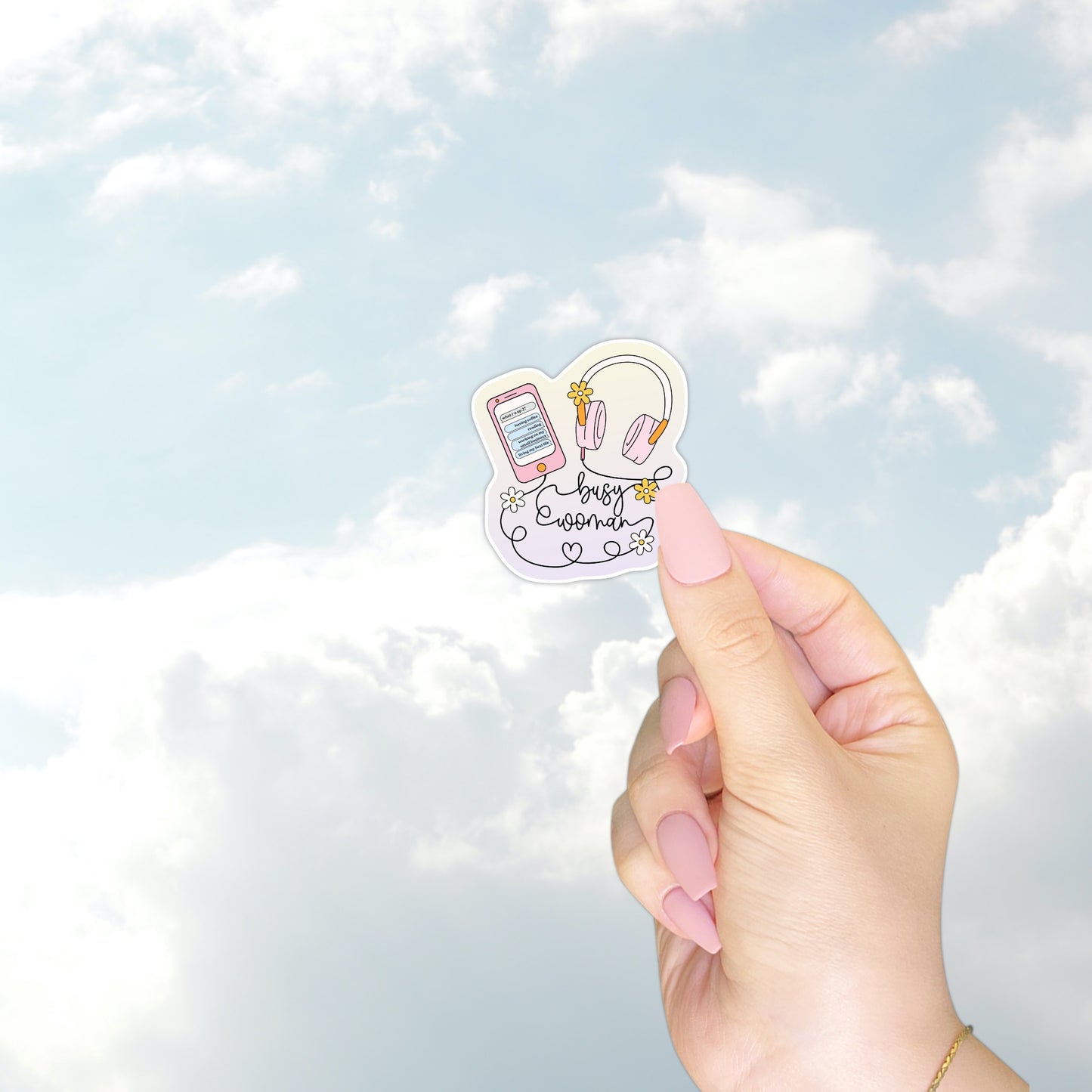 Busy Woman Sticker