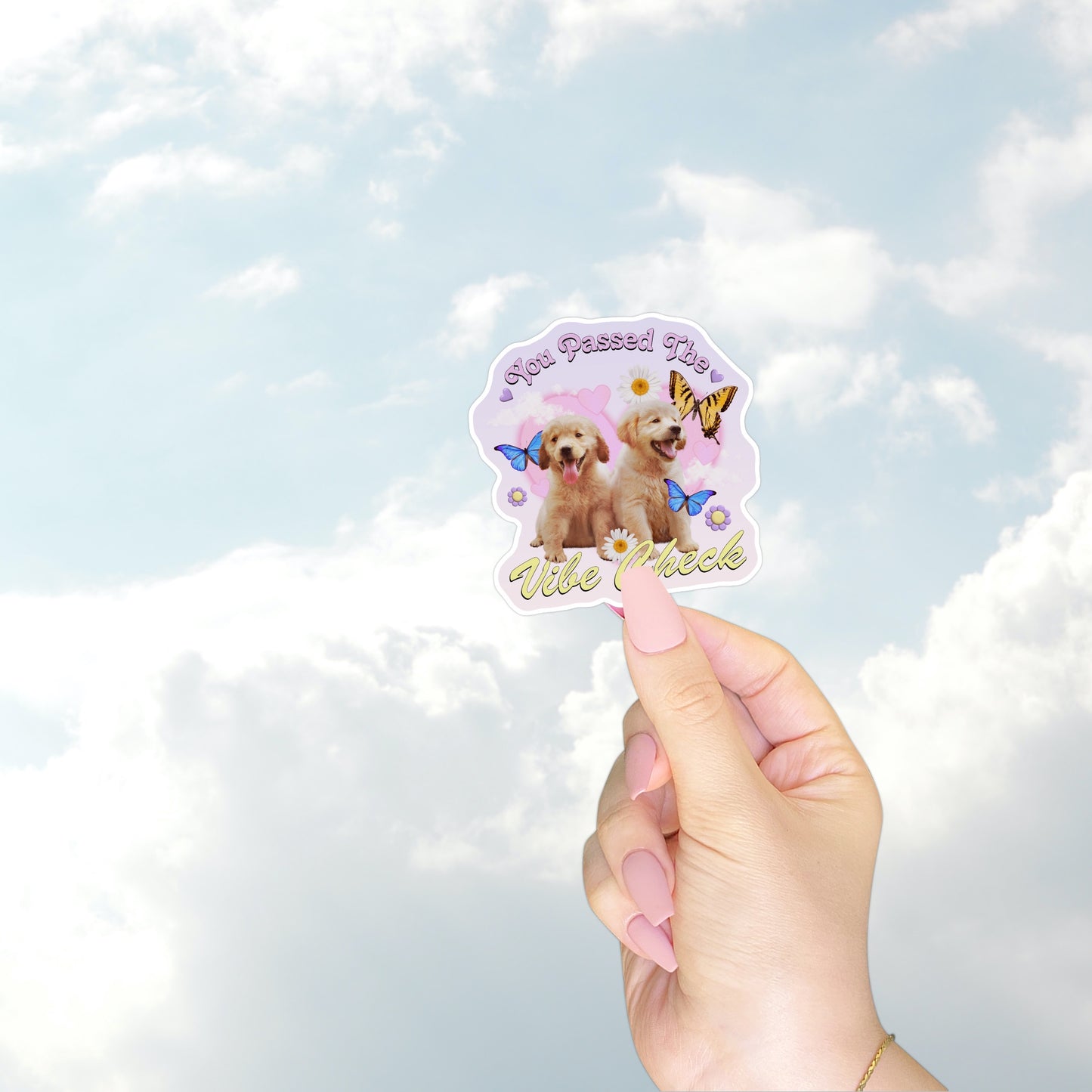 Good Vibes Puppy Sticker