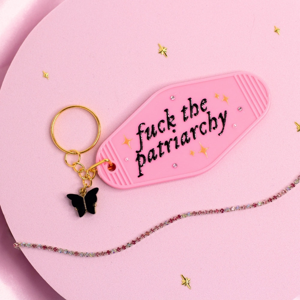 Patriarchy Who? Keychain ✊💖
