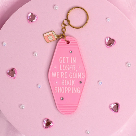 Get in Loser, We’re Book Shopping Keychain 📚🚗