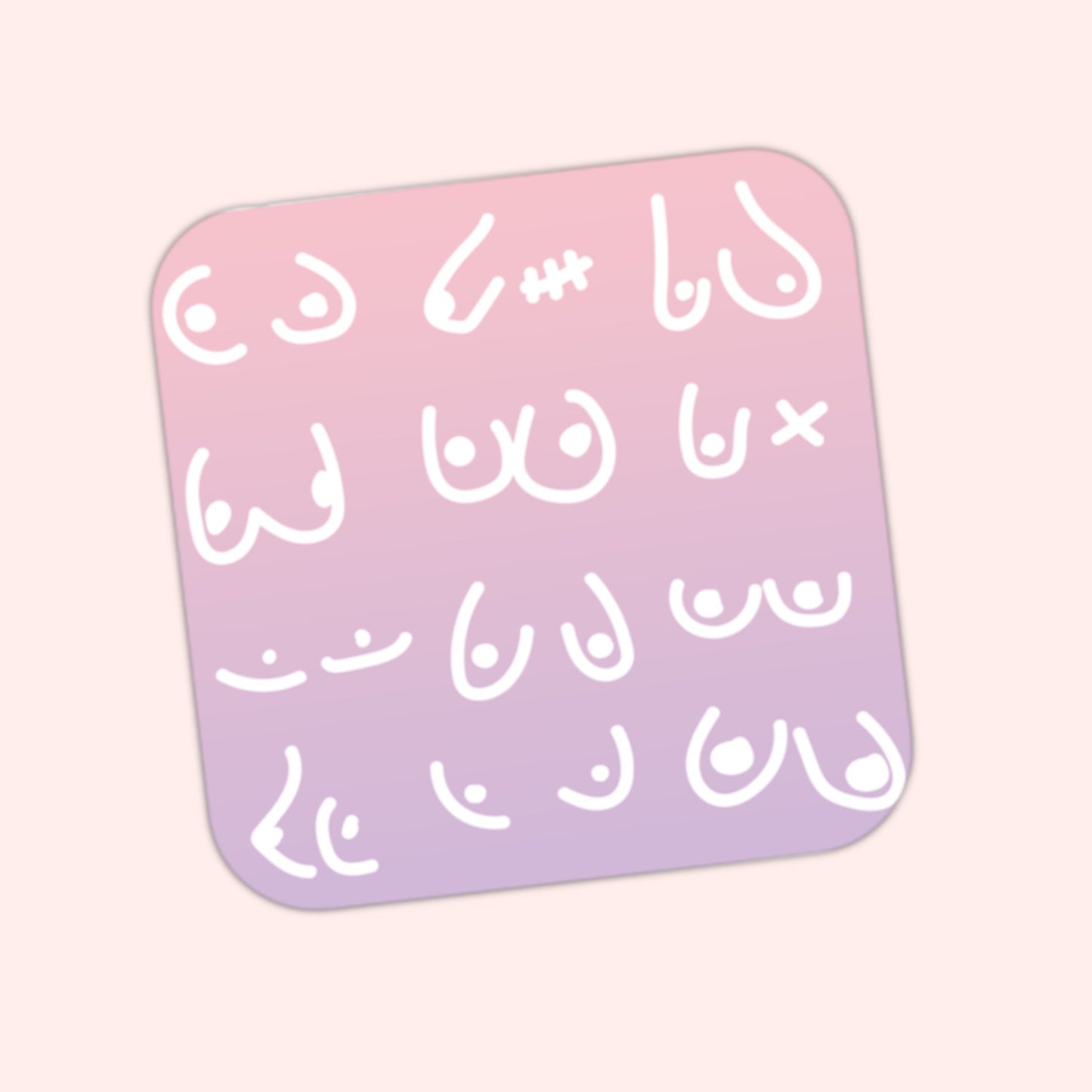 Inclusive Feminist Boobs Sticker