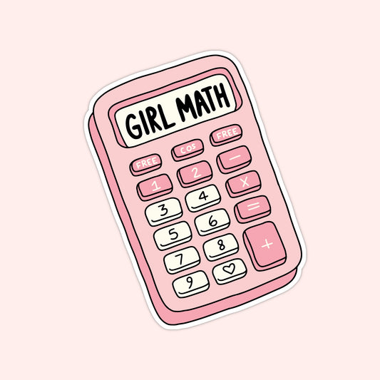 Girl Math Viral TikTok Vinyl Sticker