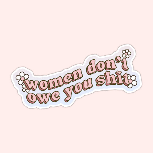 Empowerment Daisy Text Vinyl Sticker