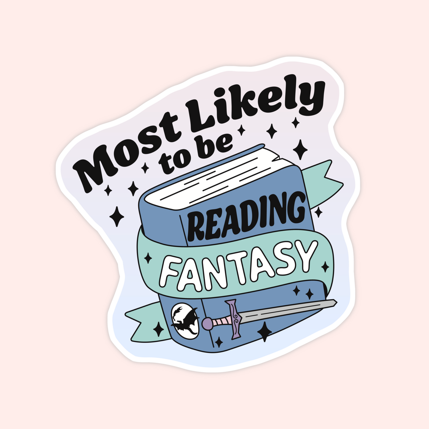Most Likely to Be Reading Trope Stickers