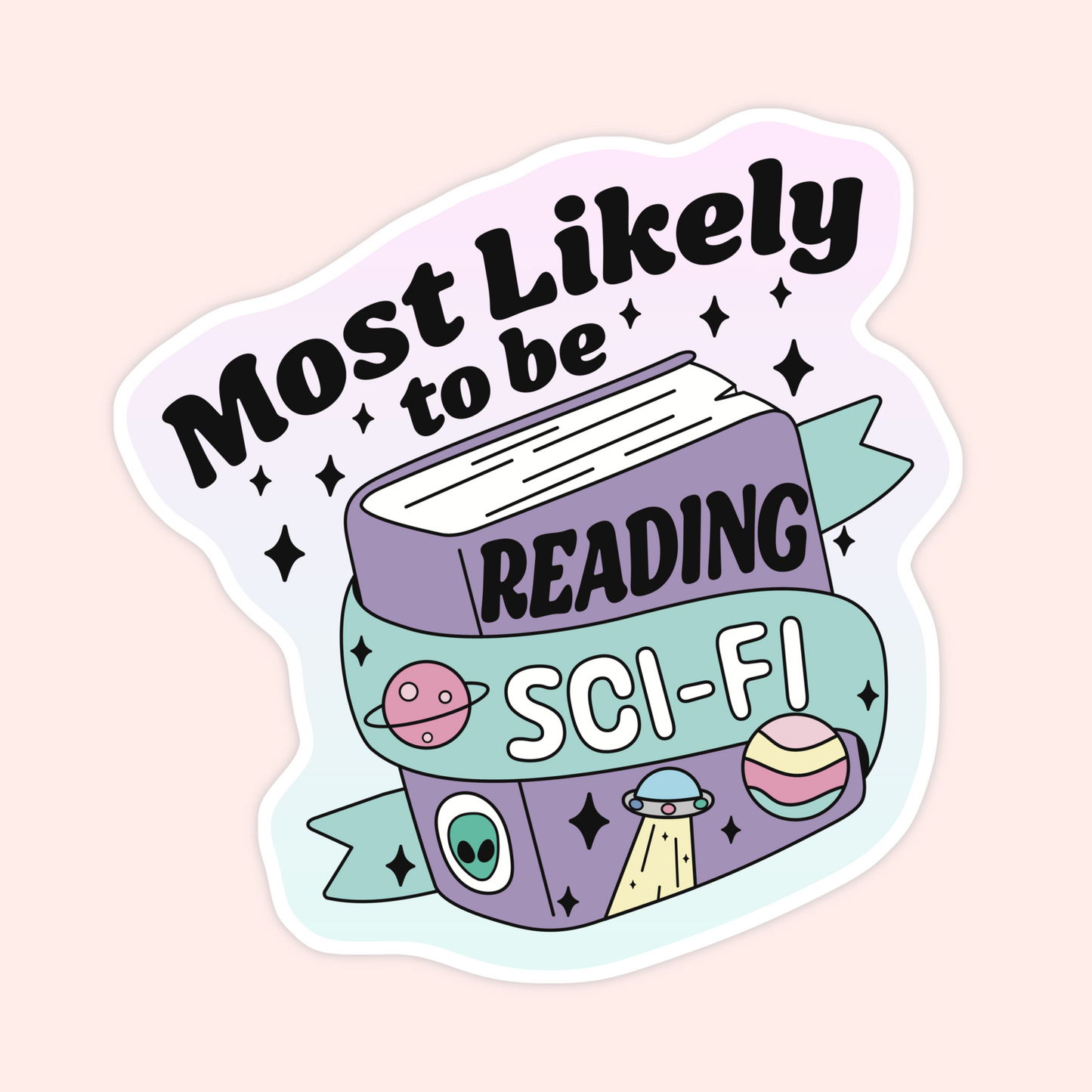 Most Likely to Be Reading Trope Stickers
