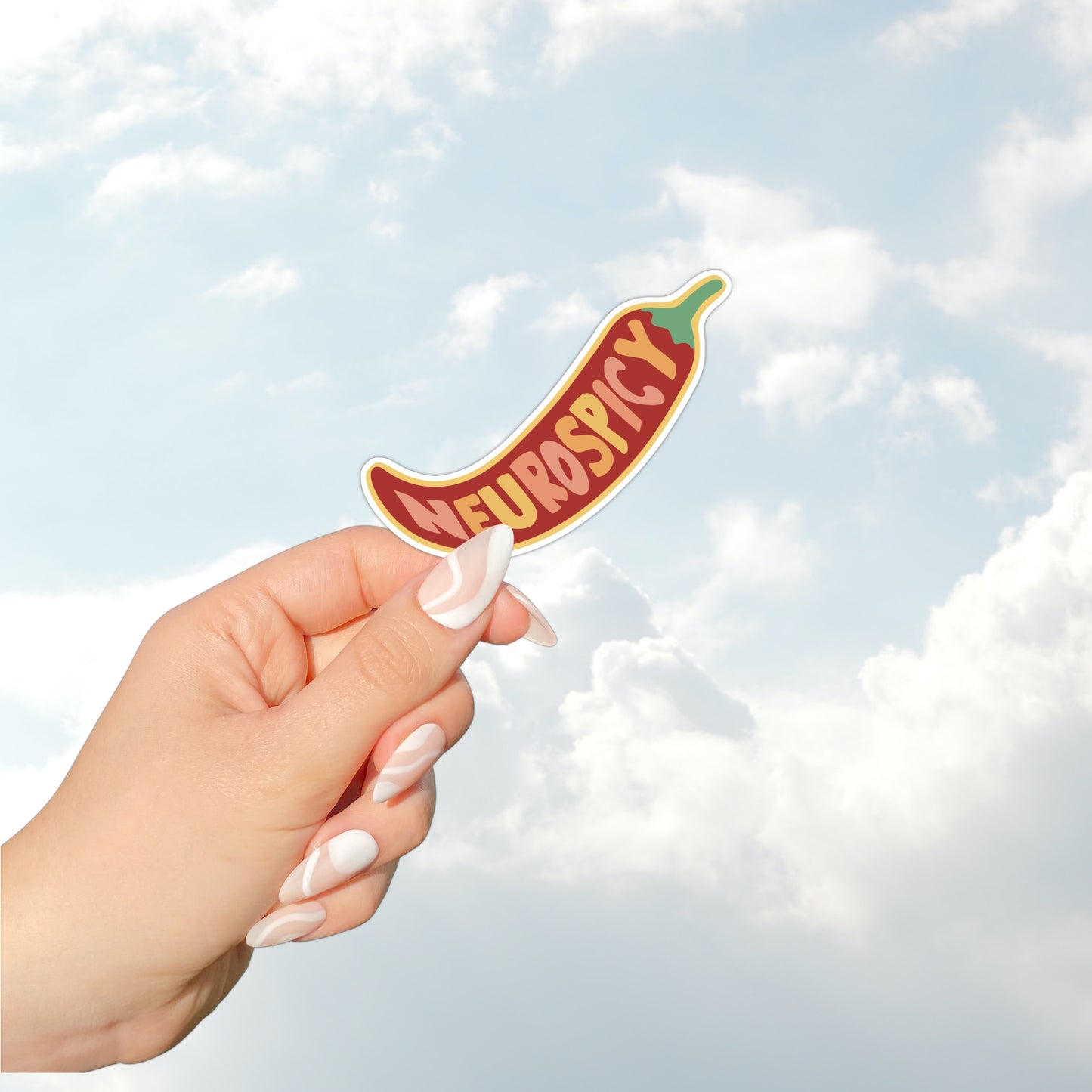Neurospicy Hot Pepper Sticker