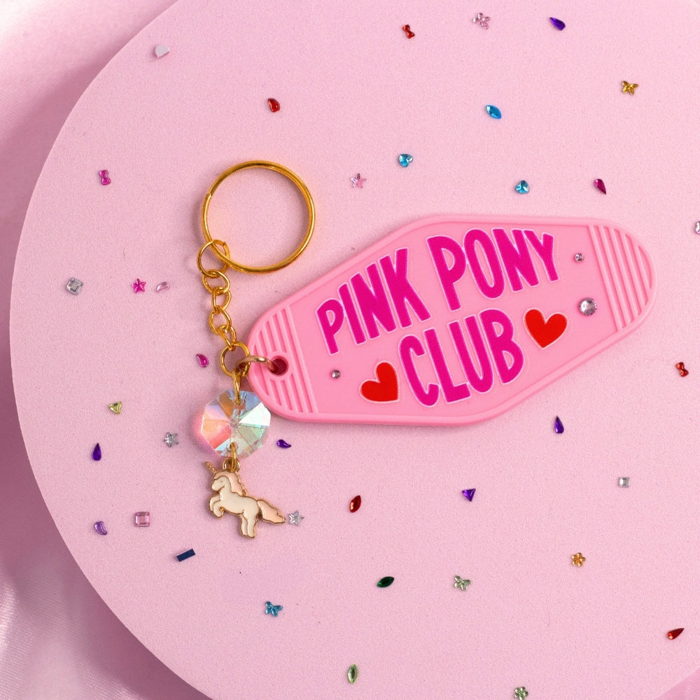 Pink Pony Club Keychain 🦄💖