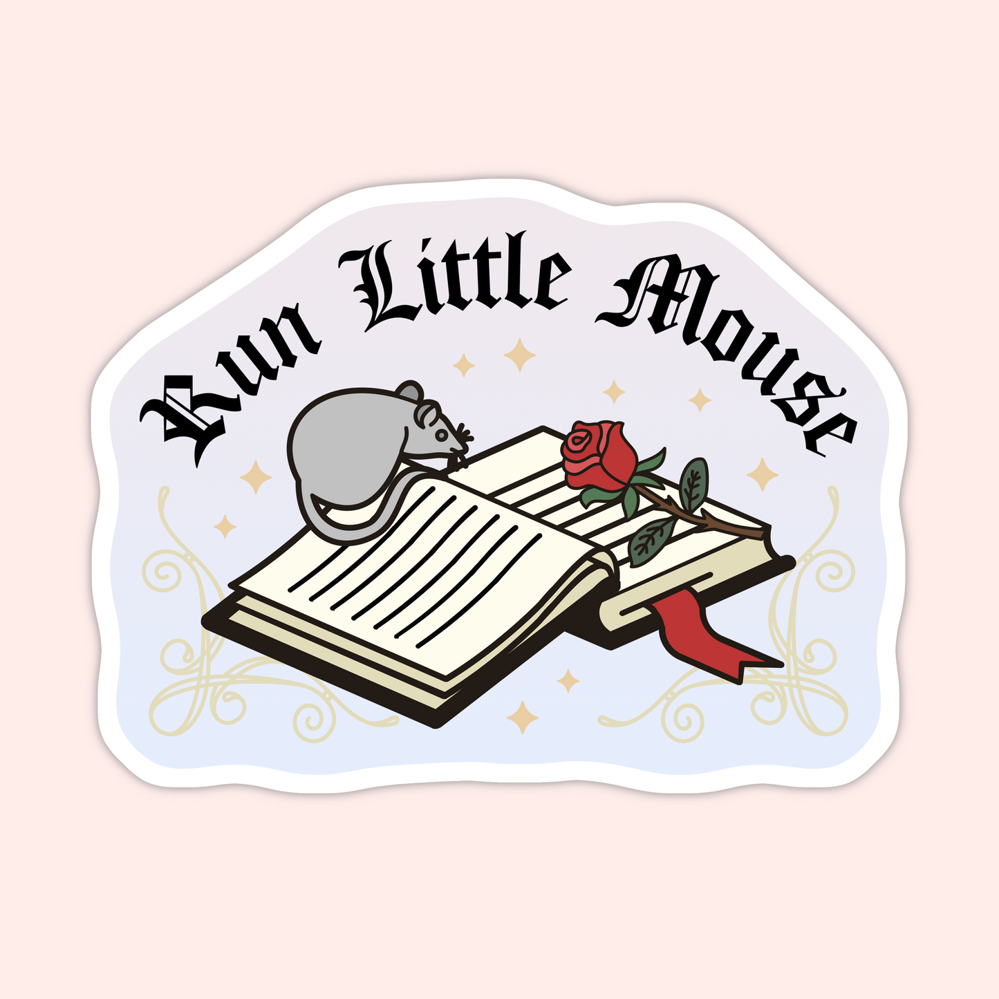 Run Little Mouse Sticker