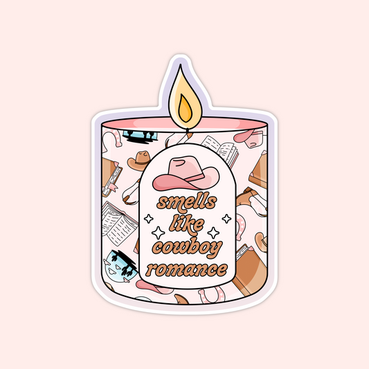 Smells Like Cowboy Romance Sticker