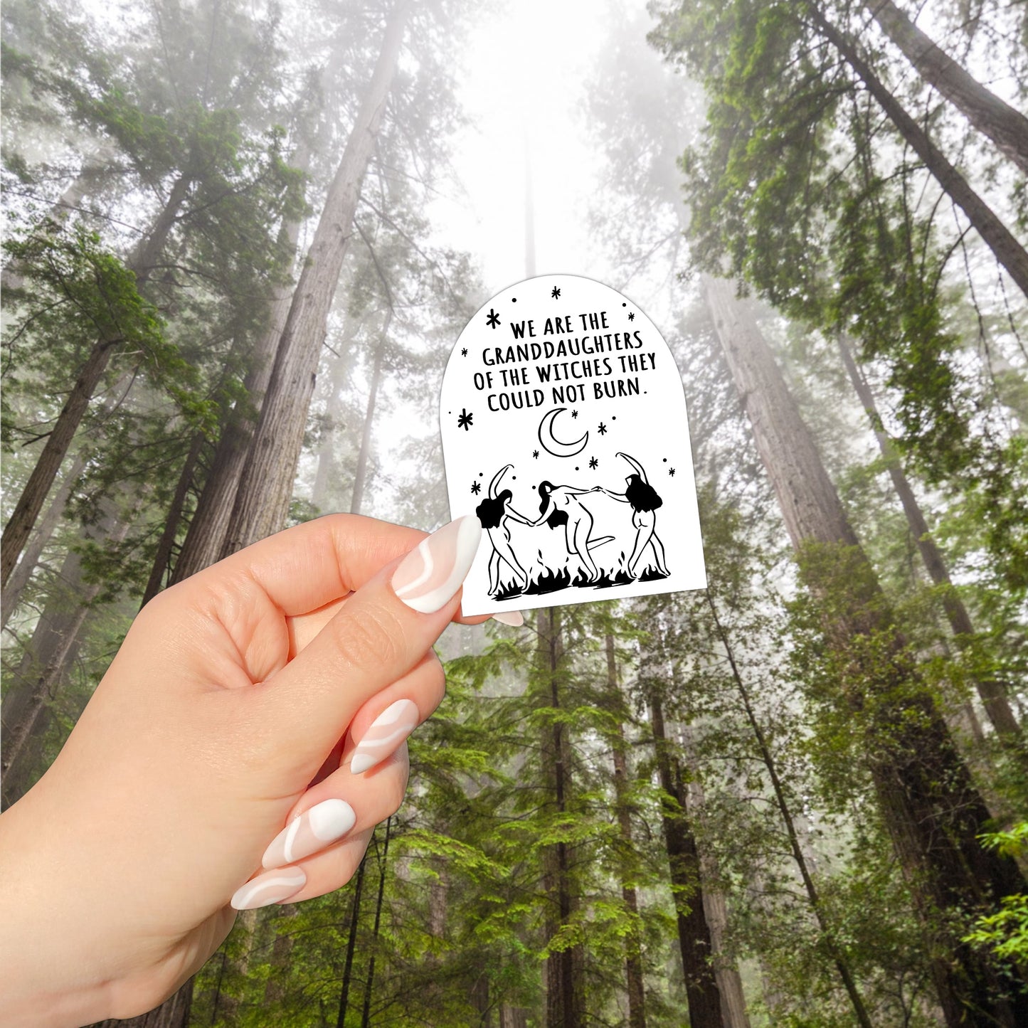Granddaughters of Witches Quote Sticker