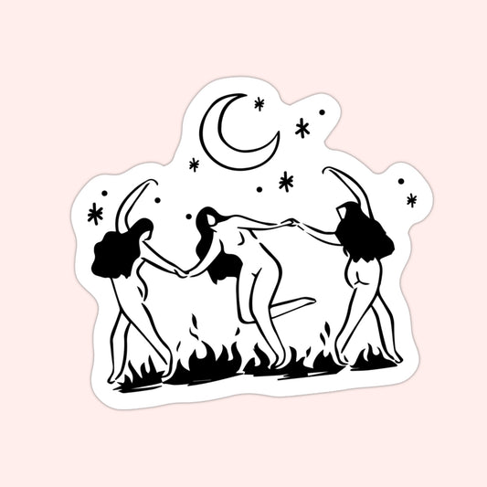 Nude Witchy Celebration Sticker