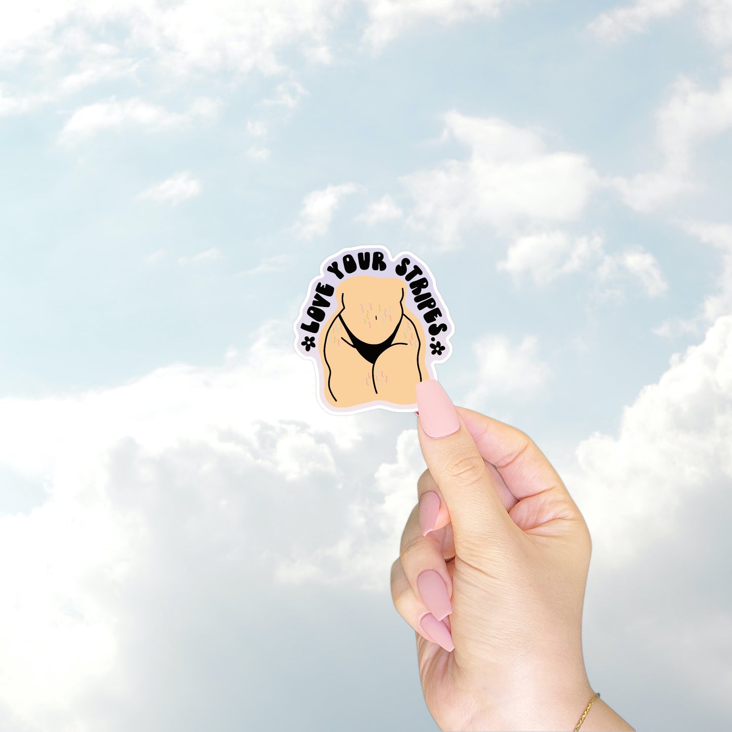 Rainbow Stripes Sticker