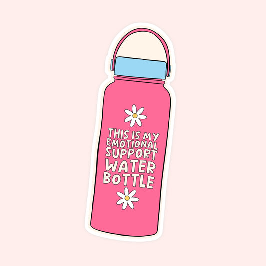 Emotional Support Waterbottle Sticker