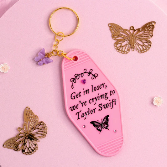 Get in Loser, Taylor Swift Keychain 🎤💖