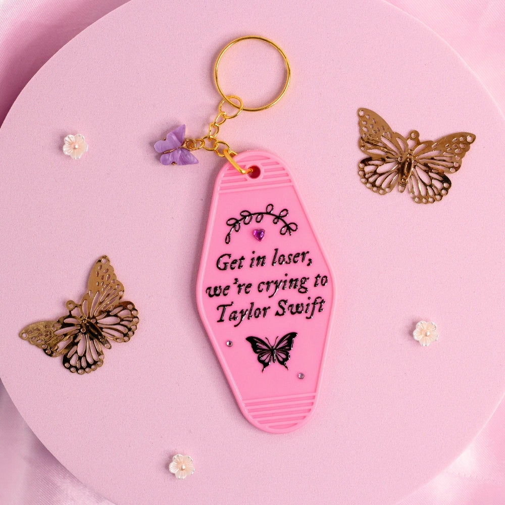 Get in Loser, Taylor Swift Keychain 🎤💖