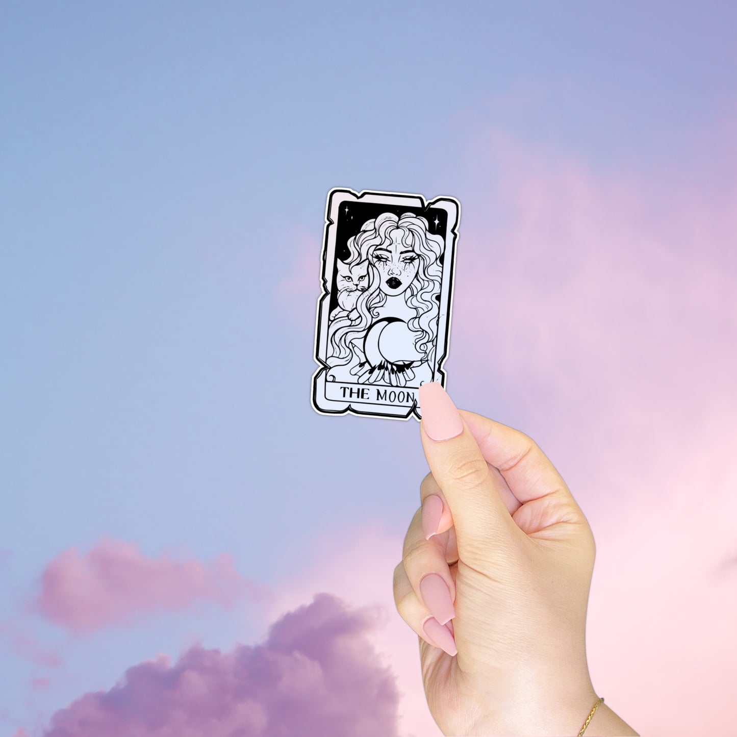 Vinyl Sticker - Moonlit Magic: The Mystical Moon