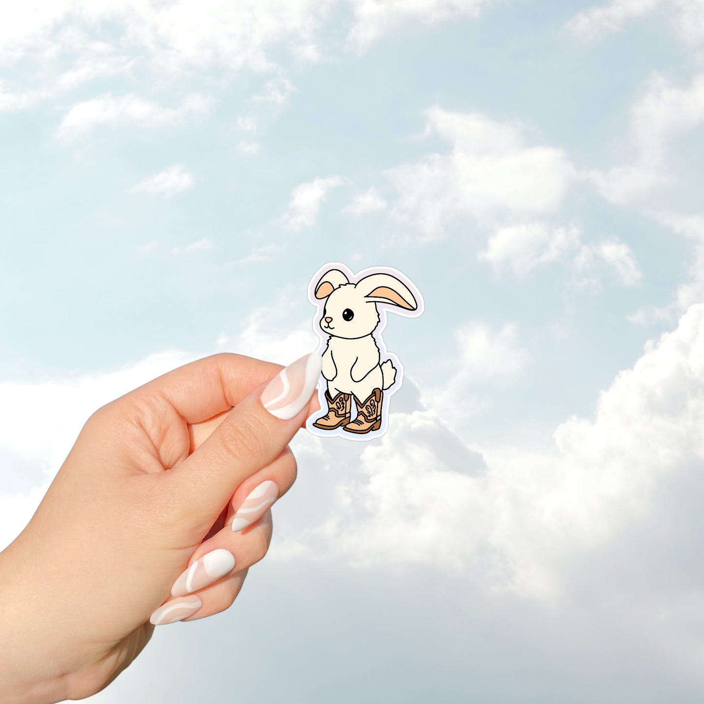 Yeehaw Bunny Sticker