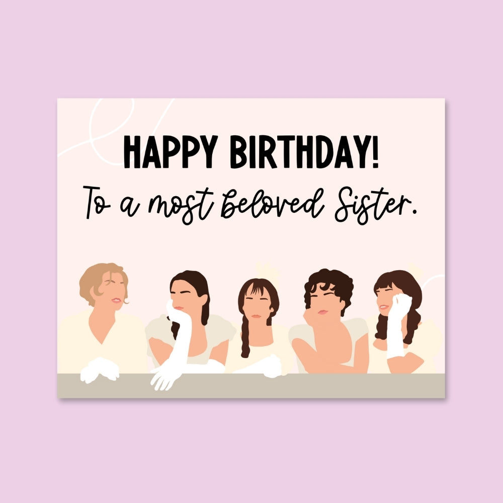 Beloved Sister Birthday Card