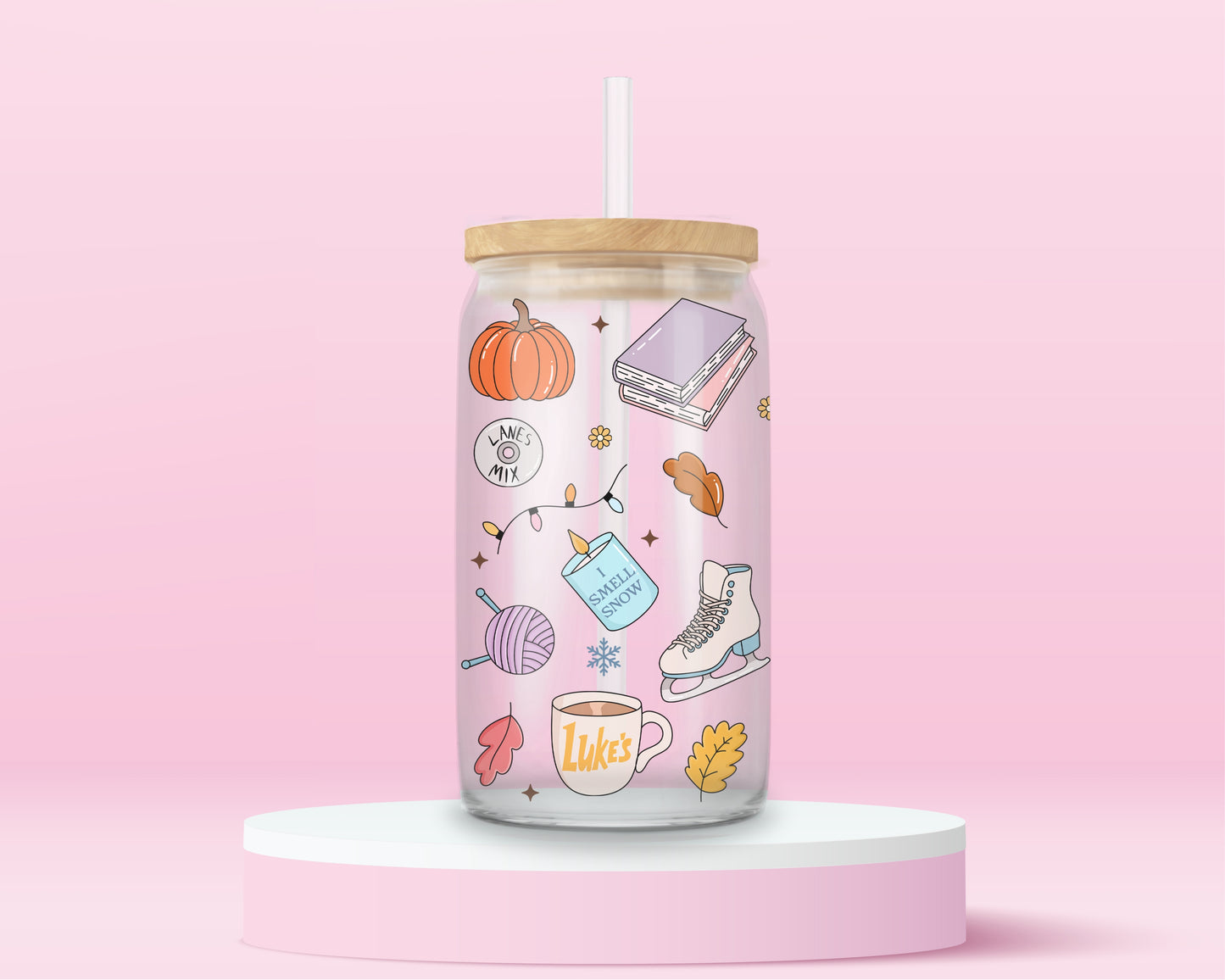 Gilmore Girls Cozy Glass Tumbler ☕❄️