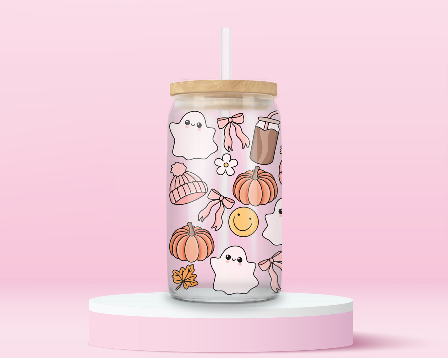 Spooky Girl Glass Tumbler 👻🎃