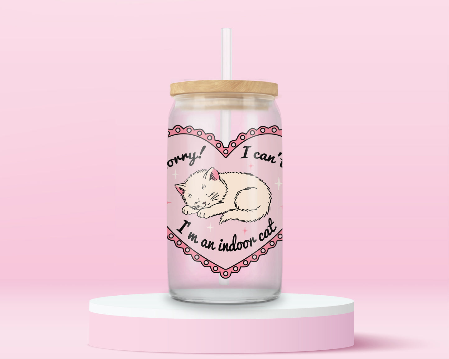 Indoor Cat Girlie Tumbler 😺 🐾