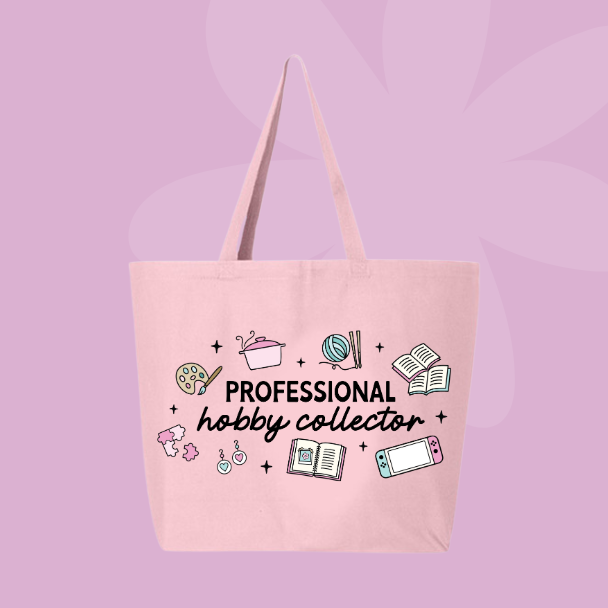 Professional Hobby Collector Tote Bag 🧶📖