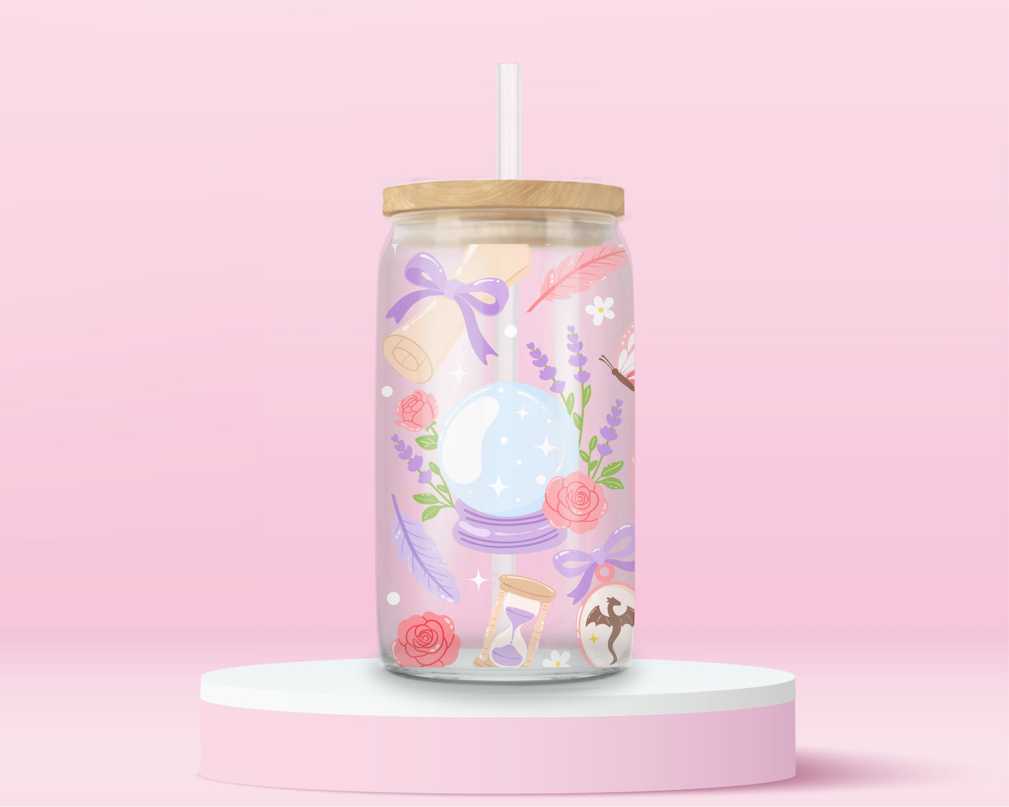 Romantasy Glass Tumbler 🧚♀️📖