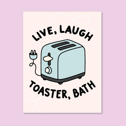 Toaster Bath Card