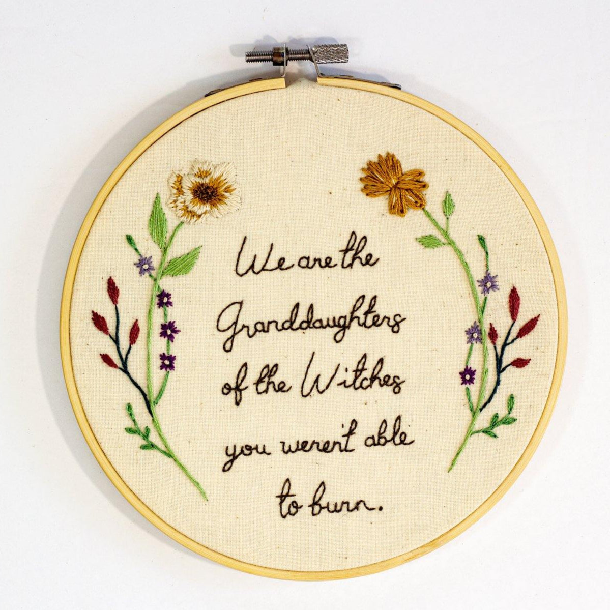 We Are The Grand Daughters Embroidery | The Femme Bohemian - The Femme Bohemian