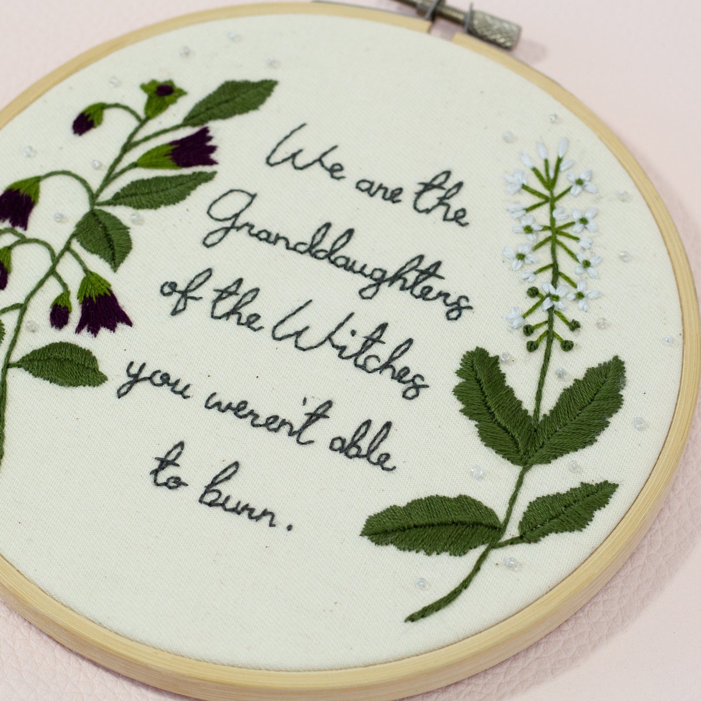 Witchy Women – Embroidered Hoop Art ✨🔥