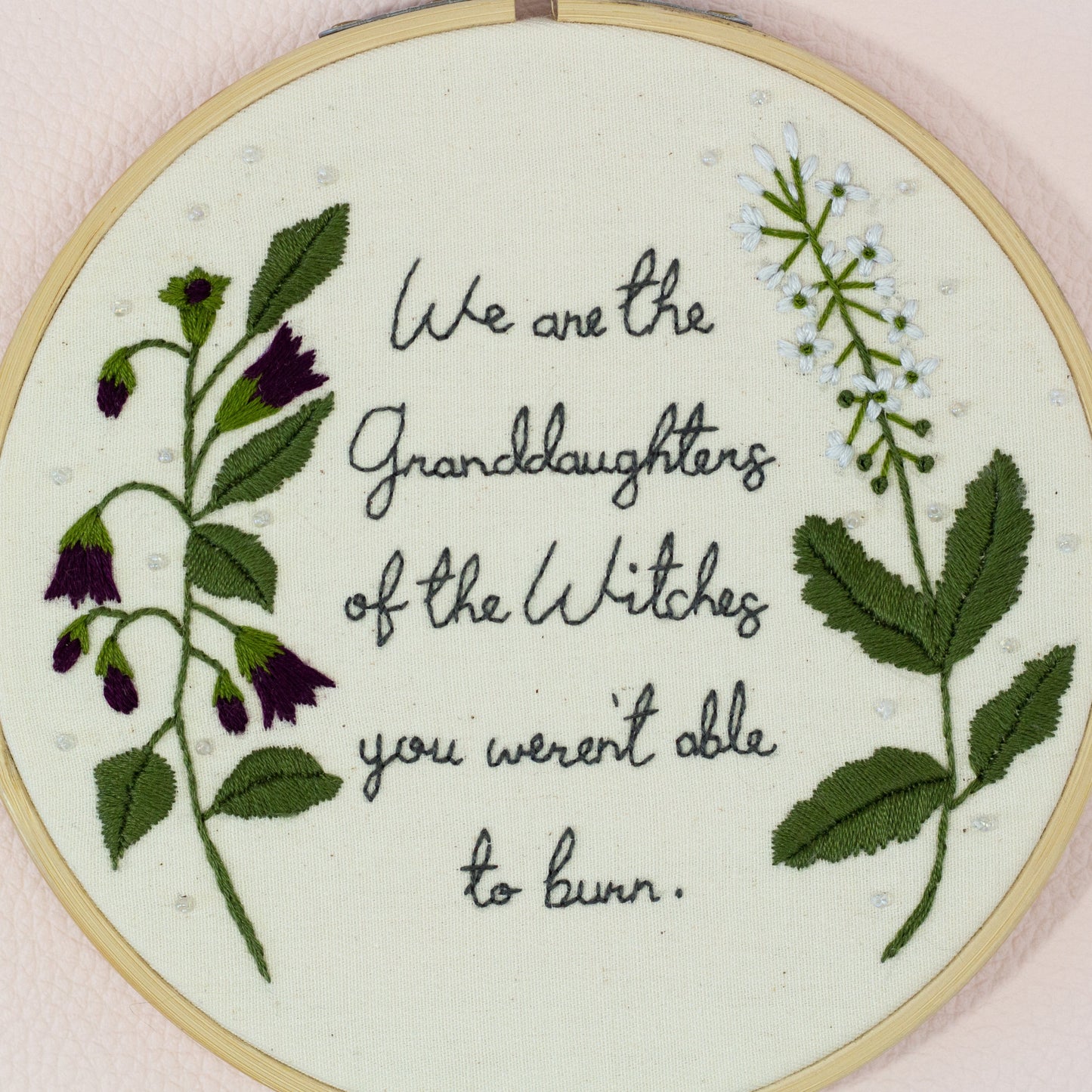 Witchy Women – Embroidered Hoop Art ✨🔥