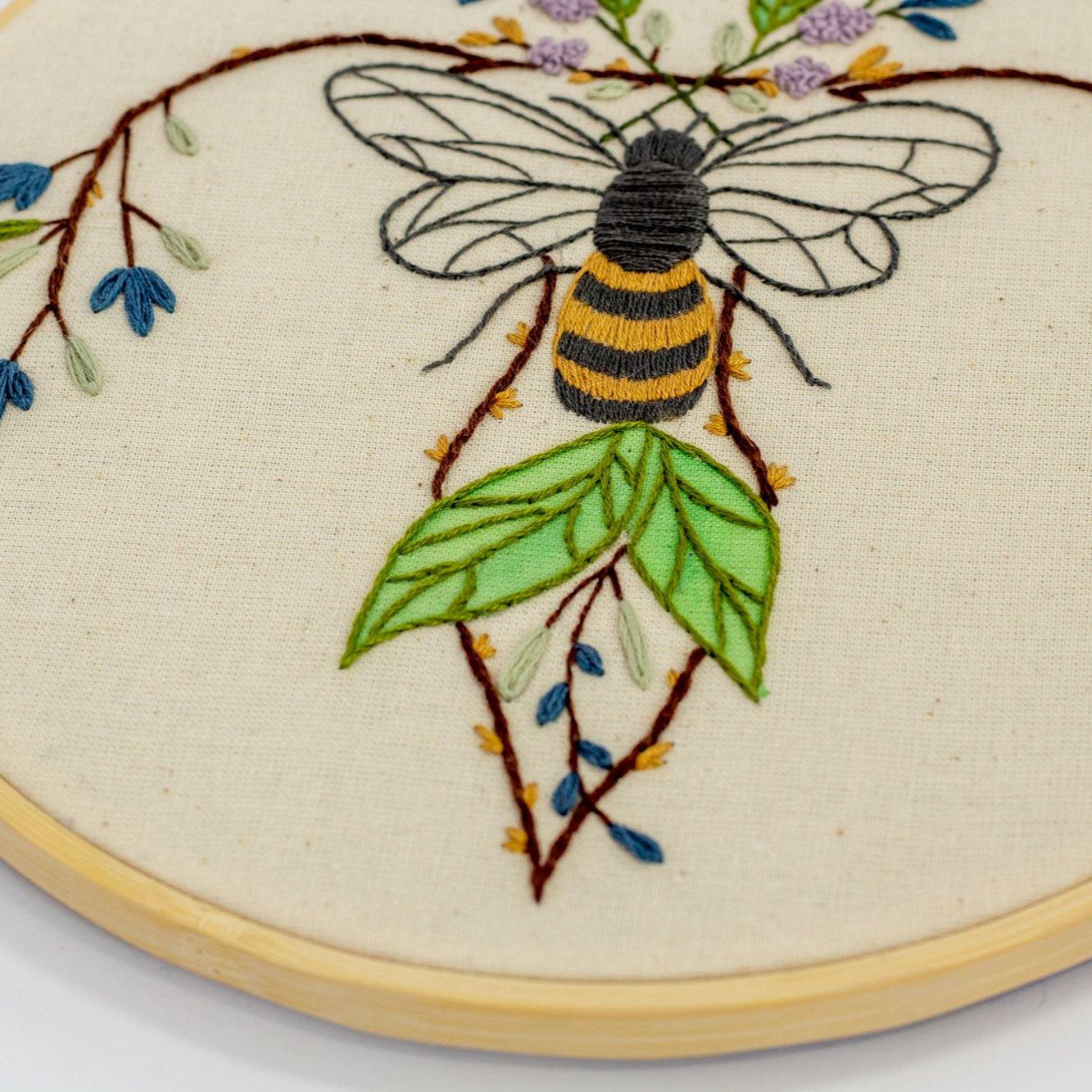 Bee Embroidery, Uterus Art - The Femme Bohemian - The Femme Bohemian