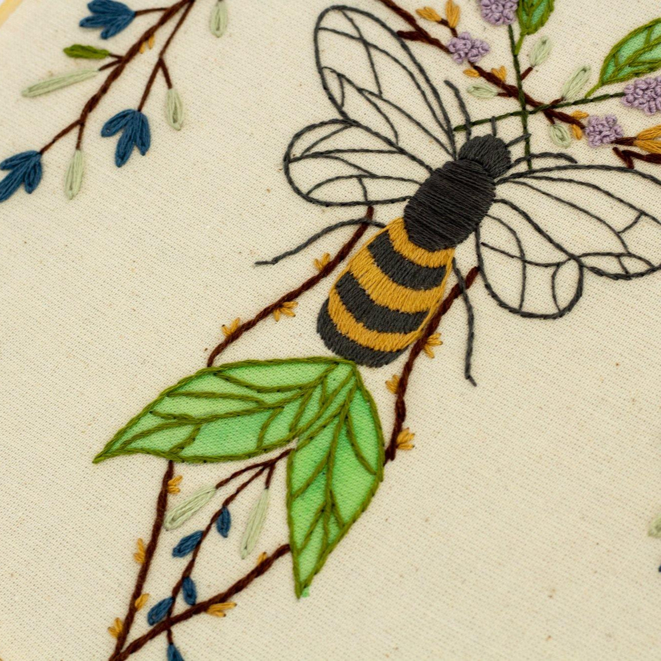 Bee Embroidery, Uterus Art - The Femme Bohemian - The Femme Bohemian