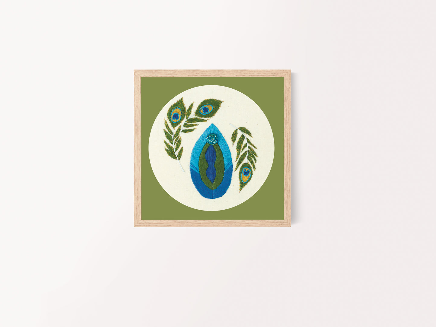 LGBTQ+ Transgender Embroidery Print – Pride & Empowerment Wall Art 🌈✨