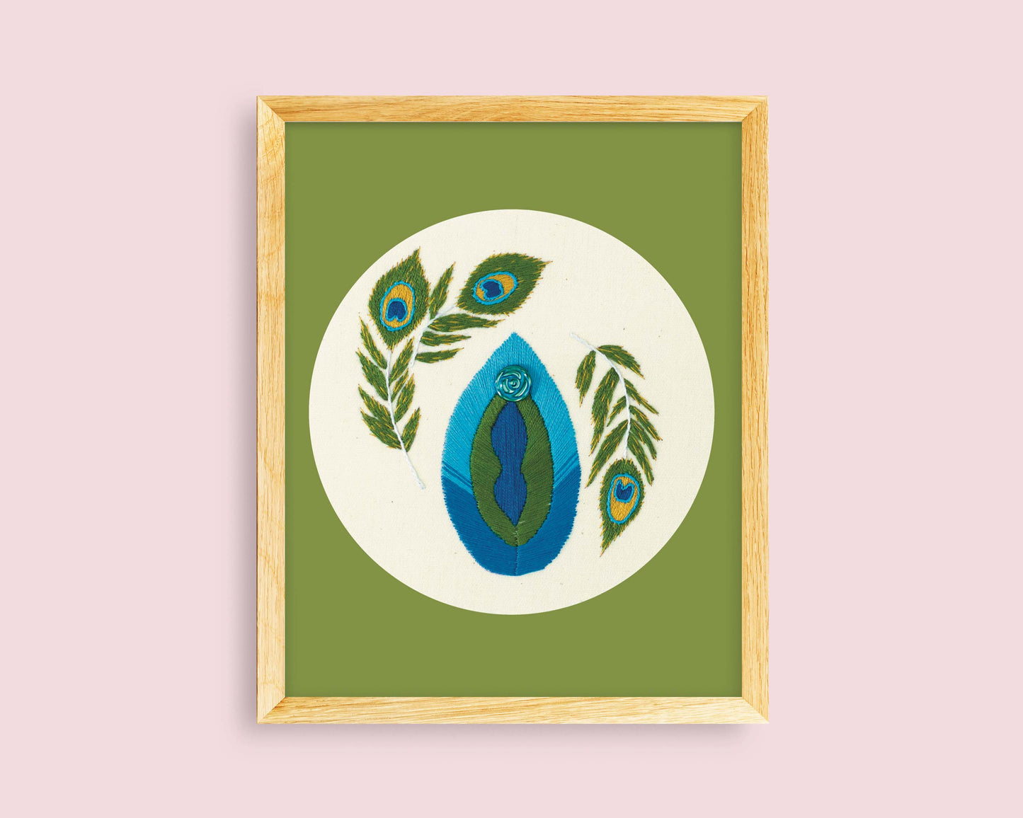 LGBTQ+ Transgender Embroidery Print – Pride & Empowerment Wall Art 🌈✨