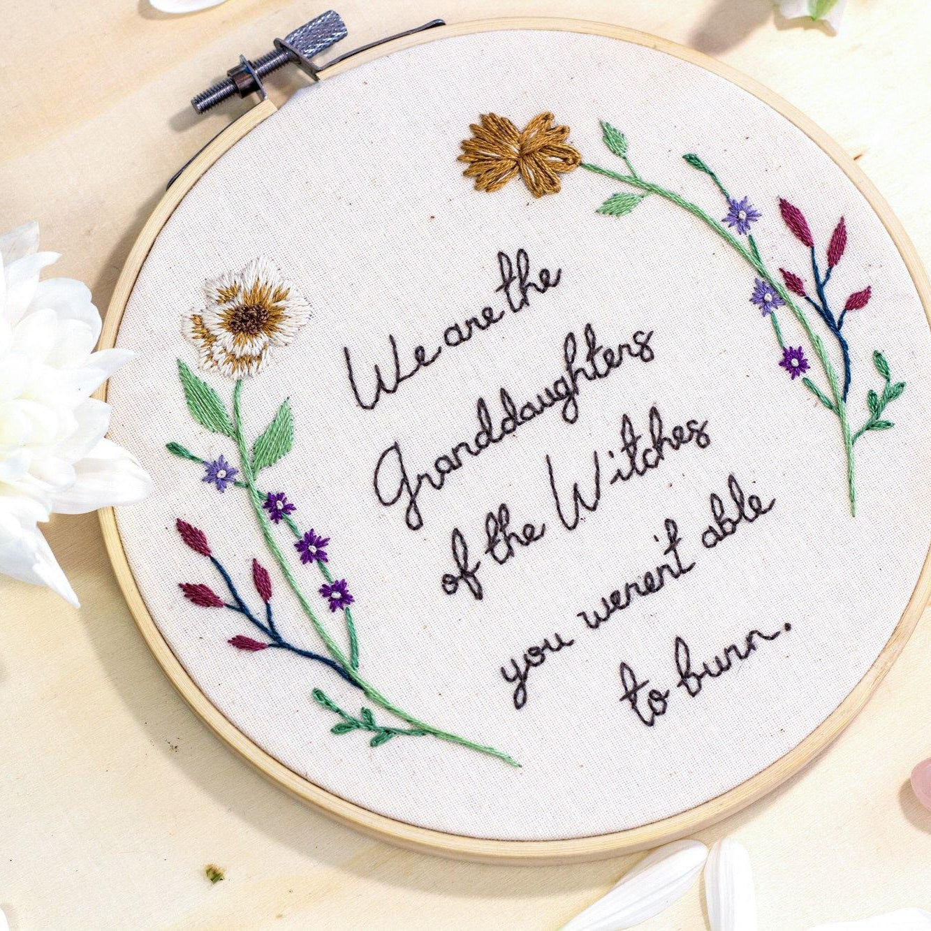 We Are The Grand Daughters Embroidery | The Femme Bohemian - The Femme Bohemian