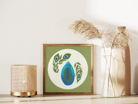 LGBTQ+ Transgender Embroidery Print – Pride & Empowerment Wall Art 🌈✨