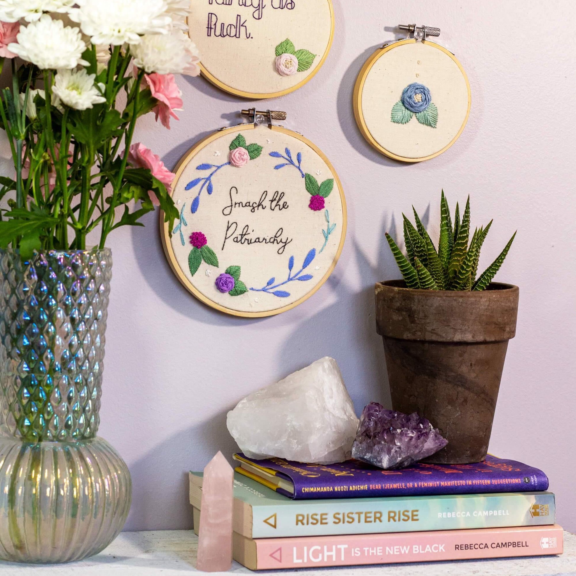 smash the patriachy lifestyle wall
