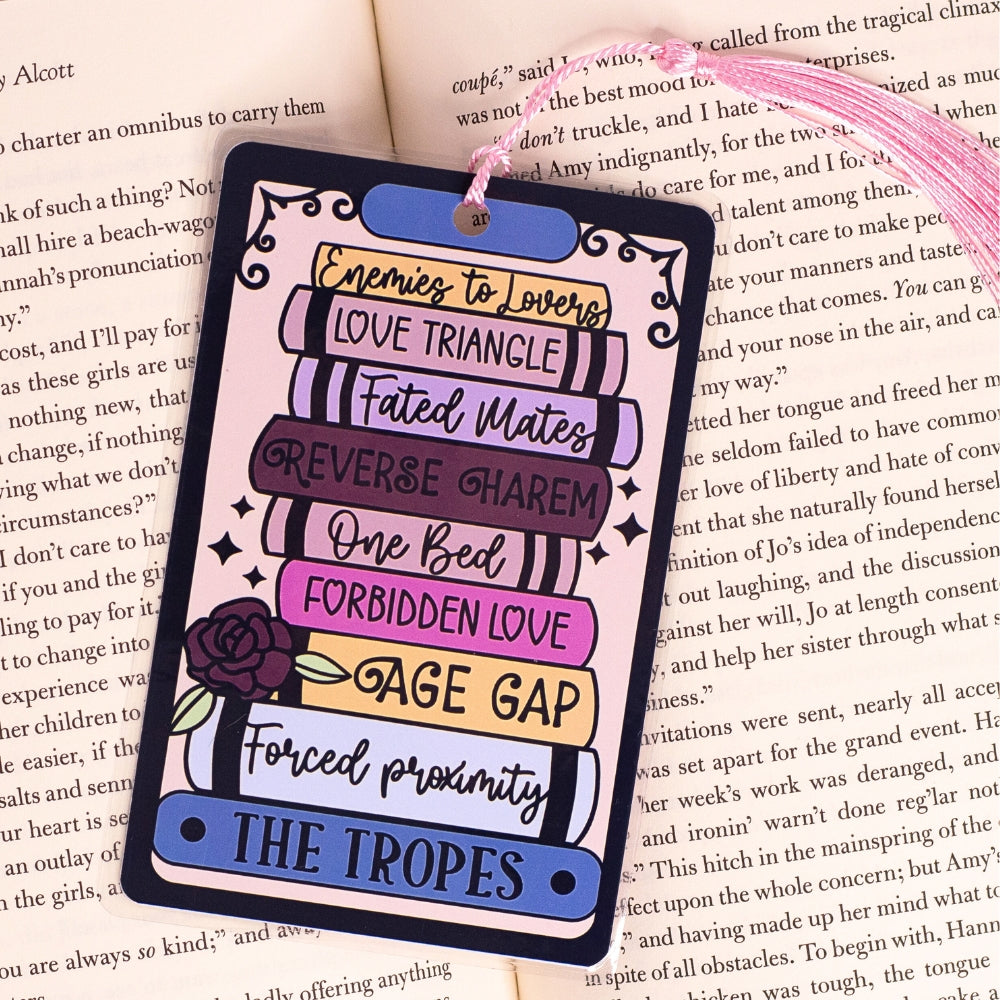 Bookish Tropes Tarot Bookmark 📖🌹