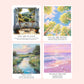 Taylor Swift-inspired 1989 song stickers featuring dreamy illustrated designs for Blank Space, You Are In Love, Out of the Woods, This Love, and Wildest Dreams.